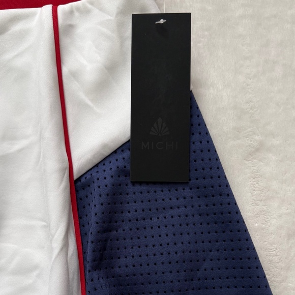 MICHI High Waist Electric Tennis Skirt with Attached Shorts - Picture 2 of 9